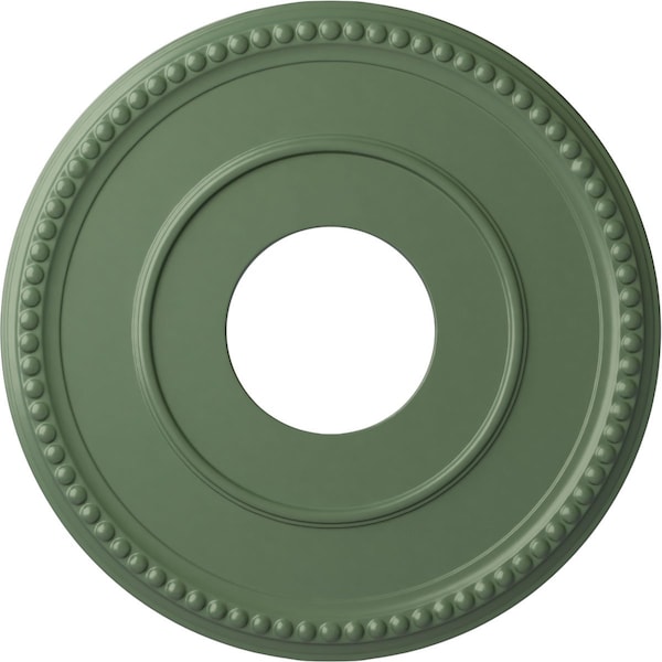 Ekena Millwork Bradford Ceiling Medallion (Canopies up to 6 5/8"), 12 1/2"OD x 3 7/8"ID x 3/4"P, Athenian Green CM12BRAGF - main